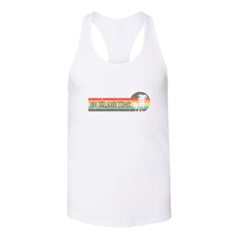 On Island Time - Bella+Canvas - Women's Jersey Racerback Tank