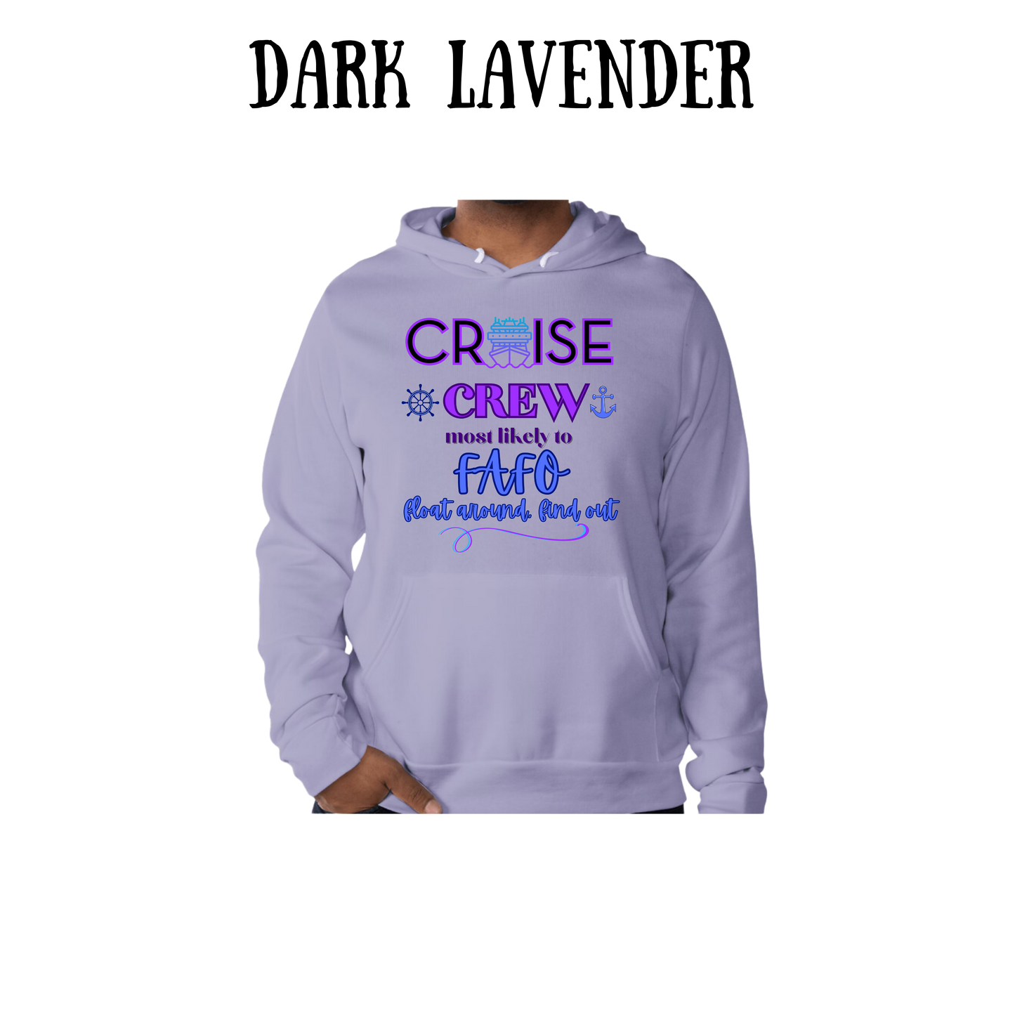 VP - Cruise Crew FAFO - Sponge Fleece Hoodie - Blues, Purples