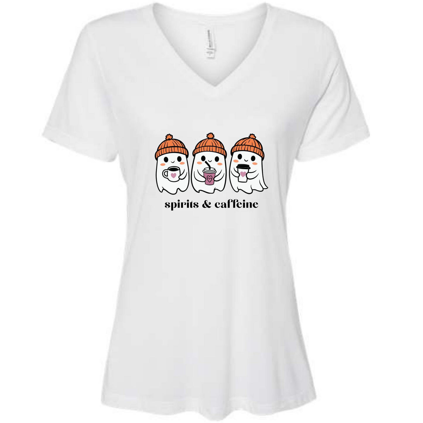 Spirits & Caffeine - Women's V-Neck - Assorted Colors