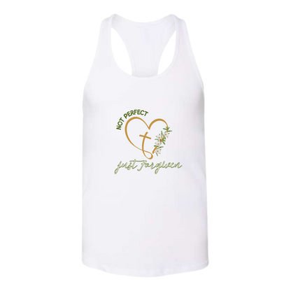 Not Perfect Just Forgiven - Bella+Canvas - Women's Jersey Racerback Tank