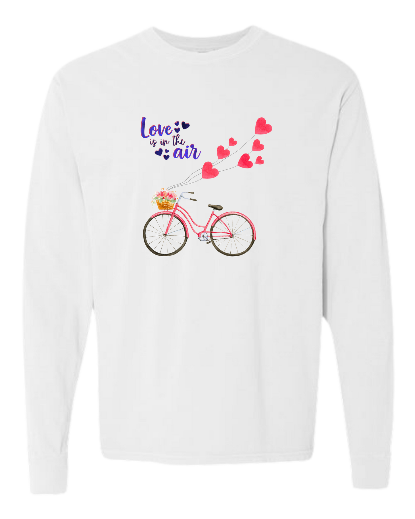 Love is in the Air - Comfort Colors - Heavyweight Long Sleeve Tee - Neutral Colors