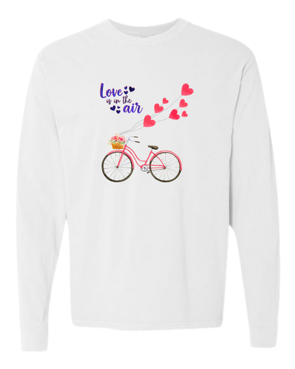 Love is in the Air - Comfort Colors - Heavyweight Long Sleeve Tee - Neutral Colors