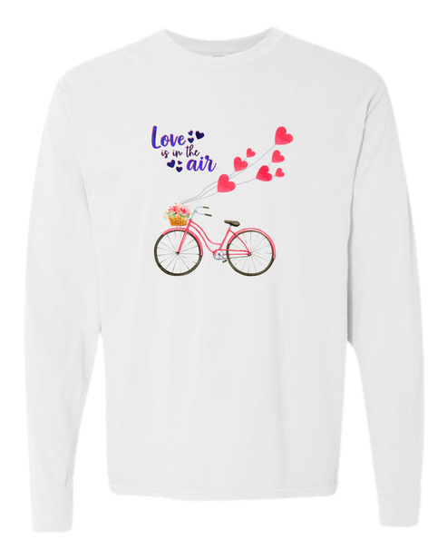Love is in the Air - Comfort Colors - Heavyweight Long Sleeve Tee - Neutral Colors