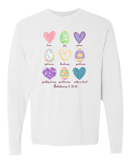 Galatians 5 - Easter - Comfort Colors - Heavyweight Long Sleeve Tee - Neutral Colors