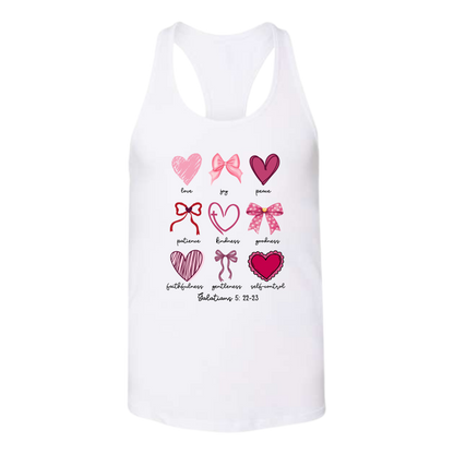 Galatians 5 - Valentines - Bella+Canvas - Women's Jersey Racerback Tank