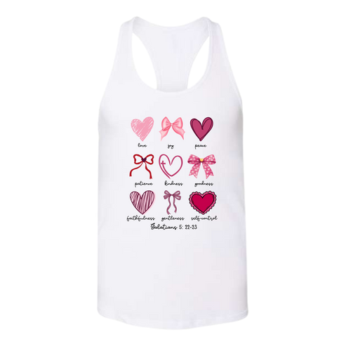 Galatians 5 - Valentines - Bella+Canvas - Women's Jersey Racerback Tank