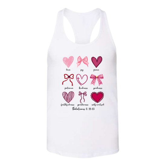 Galatians 5 - Valentines - Bella+Canvas - Women's Jersey Racerback Tank
