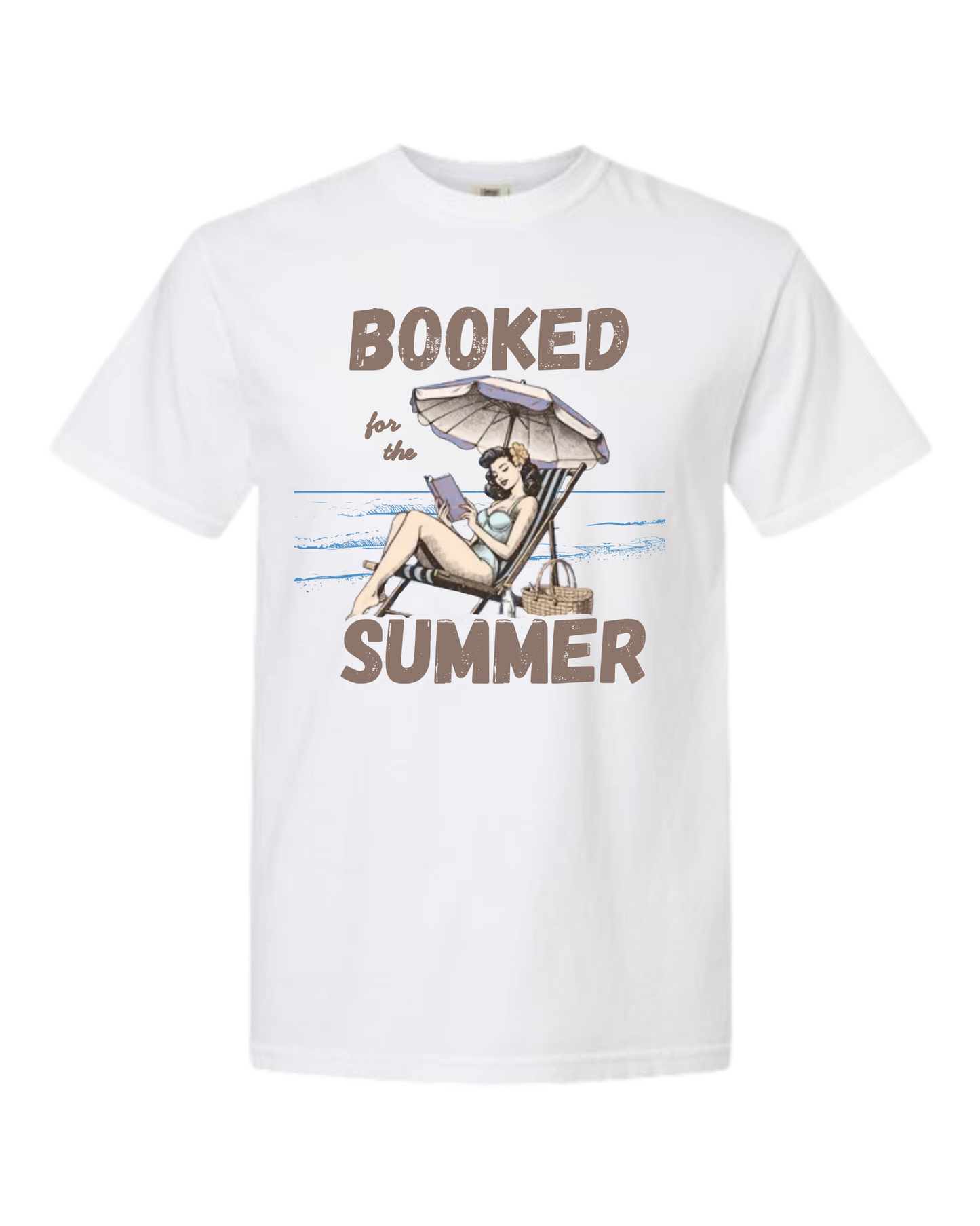 Booked for the Summer - Comfort Colors - Heavyweight Unisex Tee - Neutral Colors