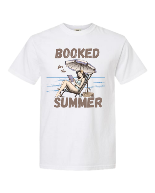 Booked for the Summer - Comfort Colors - Heavyweight Unisex Tee - Neutral Colors