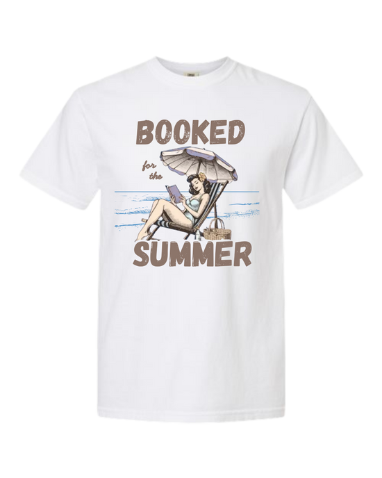 Booked for the Summer - Comfort Colors - Heavyweight Unisex Tee - Neutral Colors