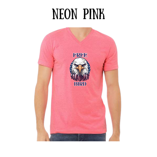 PP - Free Bird - Unisex V-Neck - Assorted Colors