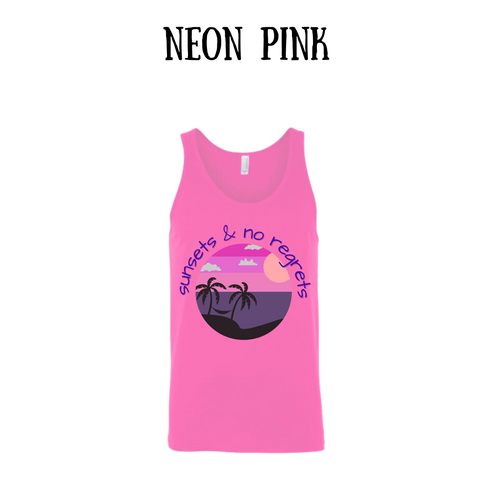 VP - Sunsets & No Regrets - Unisex Tank