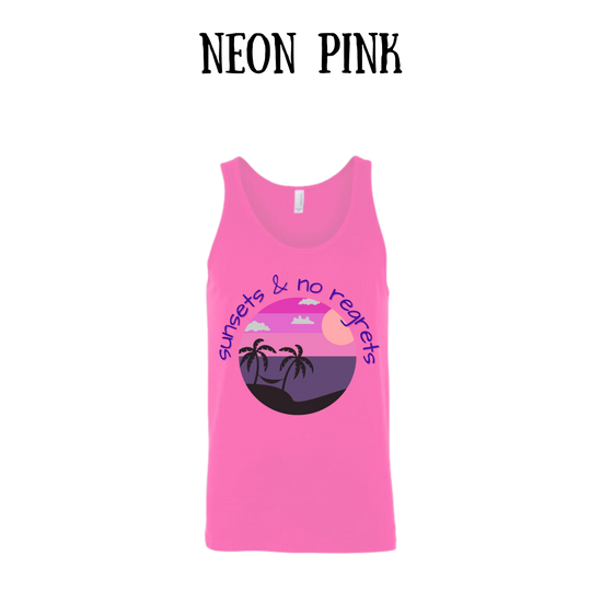VP - Sunsets & No Regrets - Unisex Tank