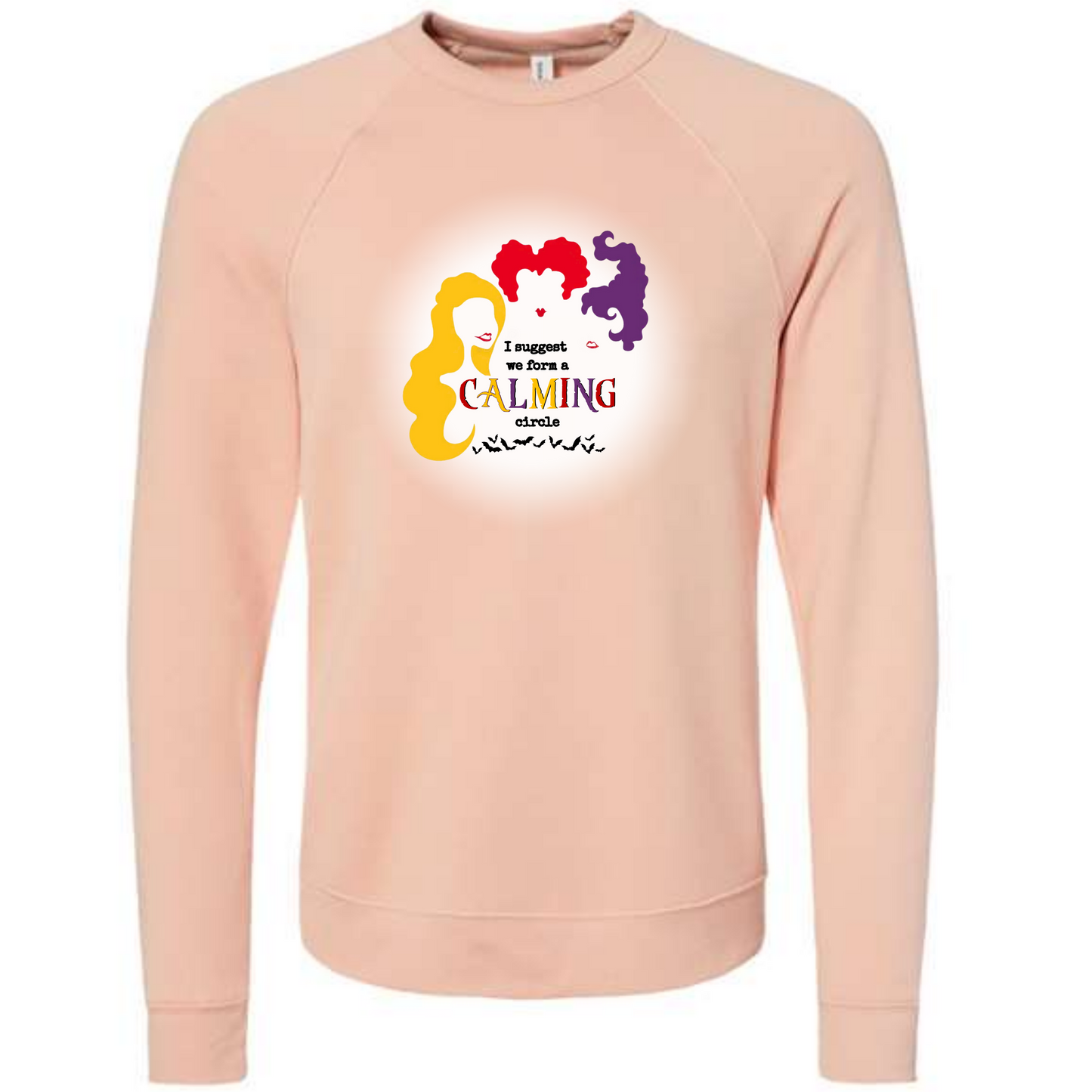 Calming Circle - Sponge Fleece Raglan Sweatshirt - Assorted Colors