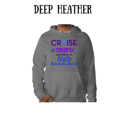 VP - Cruise Crew FAFO - Sponge Fleece Hoodie - Greens, Neutrals