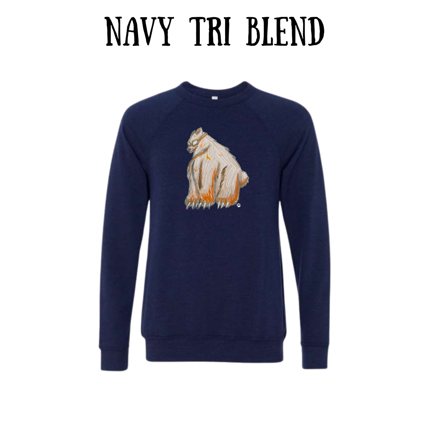 AC - Muscle Bear - Sponge Fleece Raglan Sweatshirt - Blues, Purples