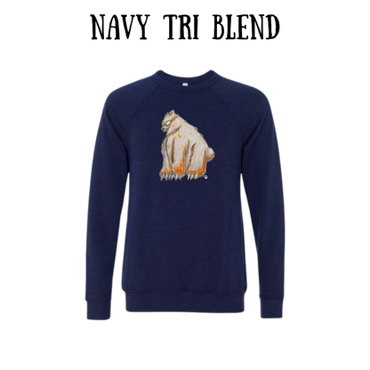 AC - Muscle Bear - Sponge Fleece Raglan Sweatshirt - Blues, Purples
