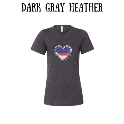 PP - One Nation One Heart - Women's Relaxed Fit Tee - Neutrals