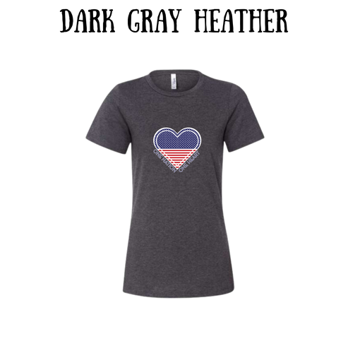 PP - One Nation One Heart - Women's Relaxed Fit Tee - Neutrals