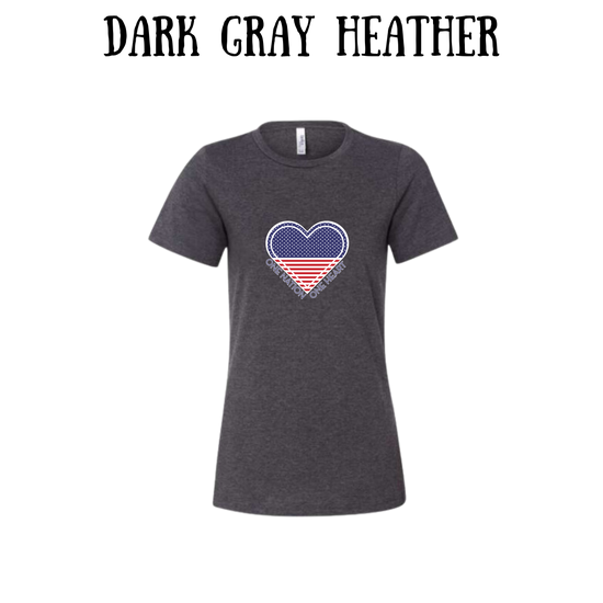 PP - One Nation One Heart - Women's Relaxed Fit Tee - Neutrals