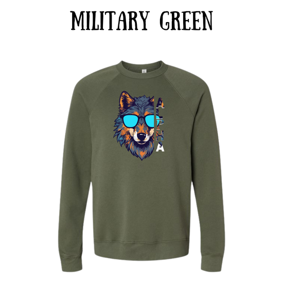 BP - Alpha - Sponge Fleece Raglan Sweatshirt - Greens, Neutrals