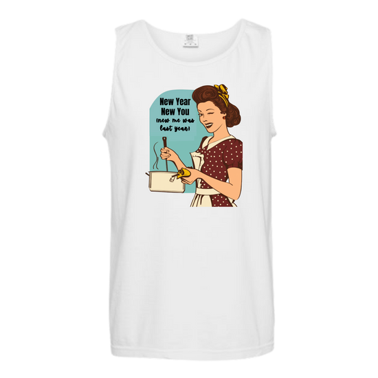 New Year New You - Comfort Colors - Unisex Tank - Neutral Colors & Blues