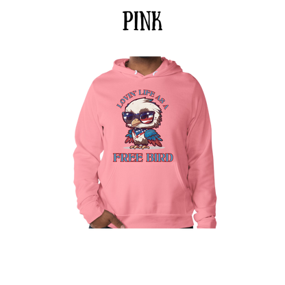 PP - Lovin' Life As A Free Bird - Sponge Fleece Hoodie - Assorted Colors