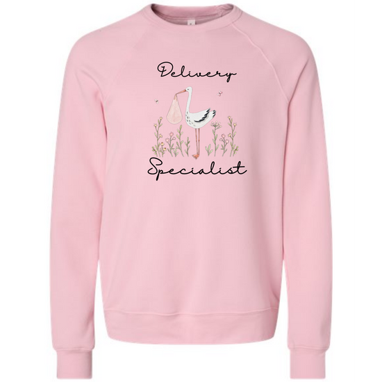 Delivery Specialist - Sponge Fleece Raglan Sweatshirt - Assorted Colors