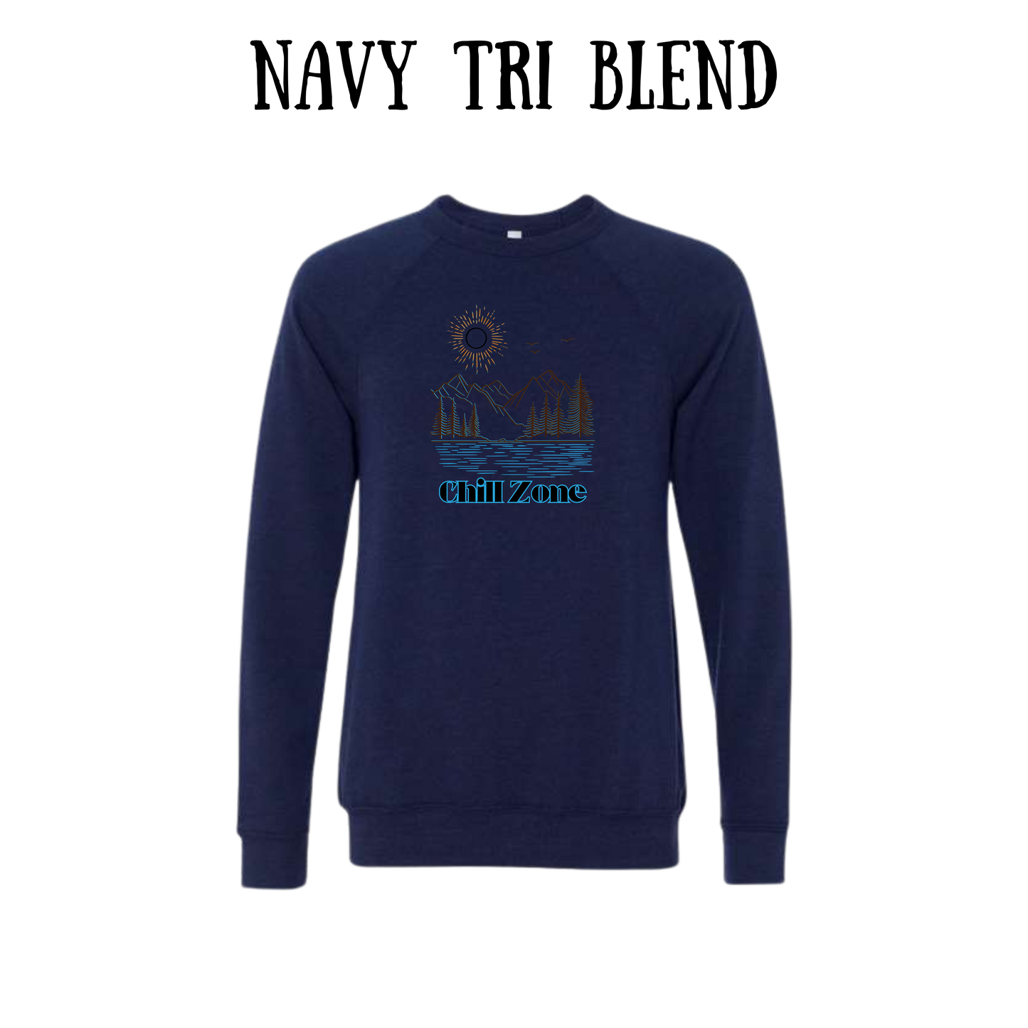 CP - Chill Zone - Sponge Fleece Raglan Sweatshirt - Blues, Purples