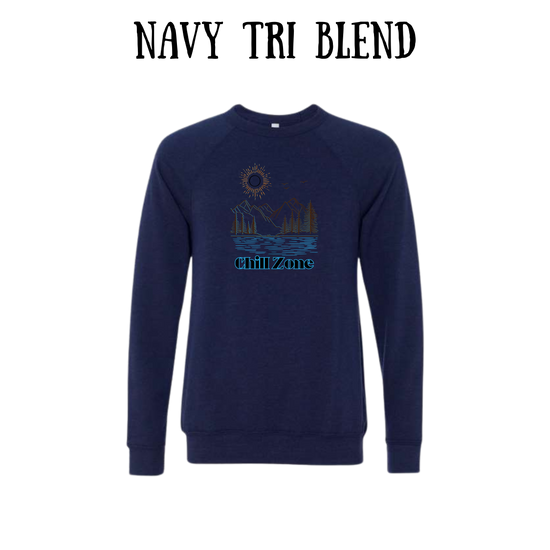 CP - Chill Zone - Sponge Fleece Raglan Sweatshirt - Blues, Purples