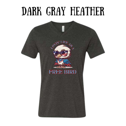 PP - Loving Life As A Free Bird - Unisex V-Neck - Neutral Colors