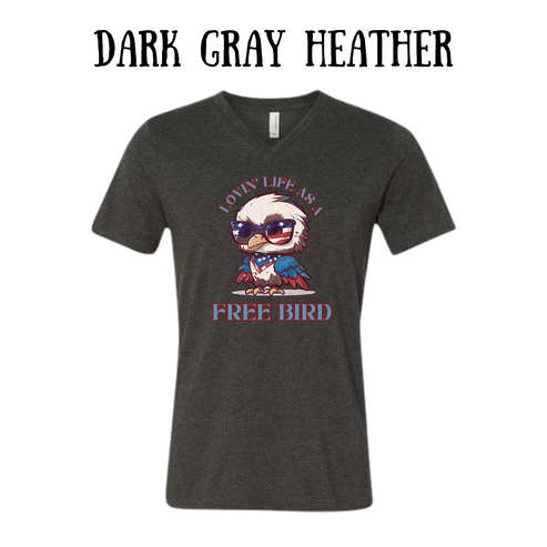 PP - Loving Life As A Free Bird - Unisex V-Neck - Neutral Colors