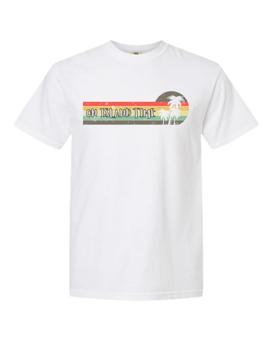 On Island Time - Comfort Colors - Heavyweight Unisex Tee - Neutral Colors