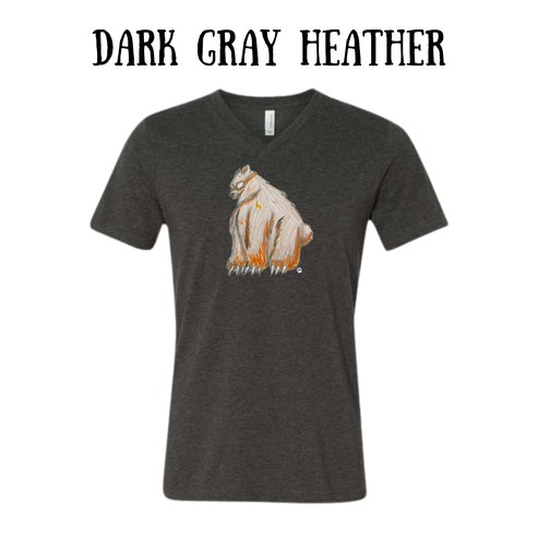 AC - Muscle Bear - Unisex V-Neck - Neutral Colors