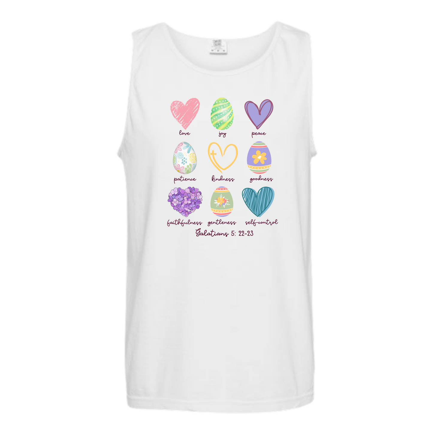 Galatians 5 - Easter - Comfort Colors - Unisex Tank - Neutral Colors & Blues