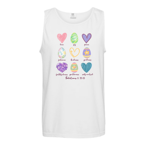 Galatians 5 - Easter - Comfort Colors - Unisex Tank - Neutral Colors & Blues
