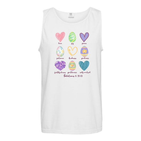 Galatians 5 - Easter - Comfort Colors - Unisex Tank - Neutral Colors & Blues