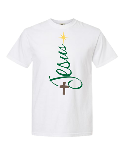 Jesus Tree - Comfort Colors - Heavyweight Unisex Tee - Neutrals