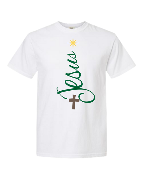 Jesus Tree - Comfort Colors - Heavyweight Unisex Tee - Neutrals