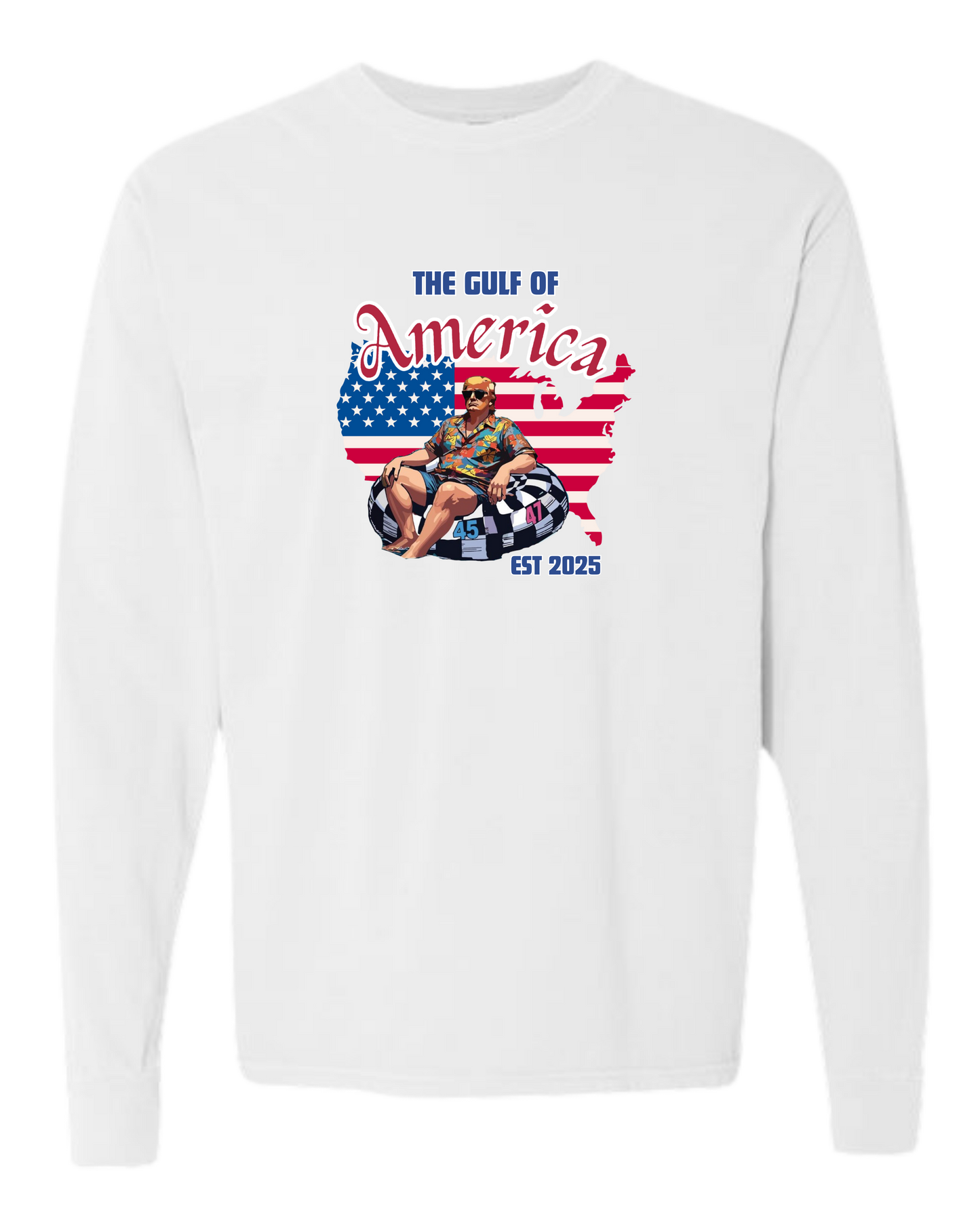 The Gulf of America - Comfort Colors - Heavyweight Long Sleeve Tee - Neutral Colors