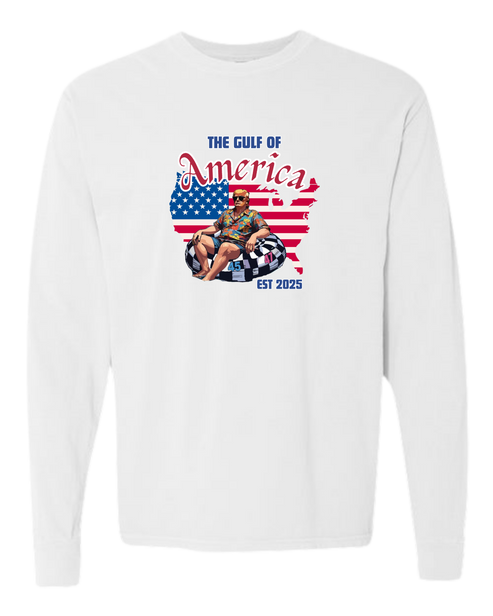 The Gulf of America - Comfort Colors - Heavyweight Long Sleeve Tee - Neutral Colors