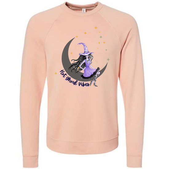 HP - Hot Ghoul Vibes - Sponge Fleece Raglan Sweatshirt - Assorted Colors