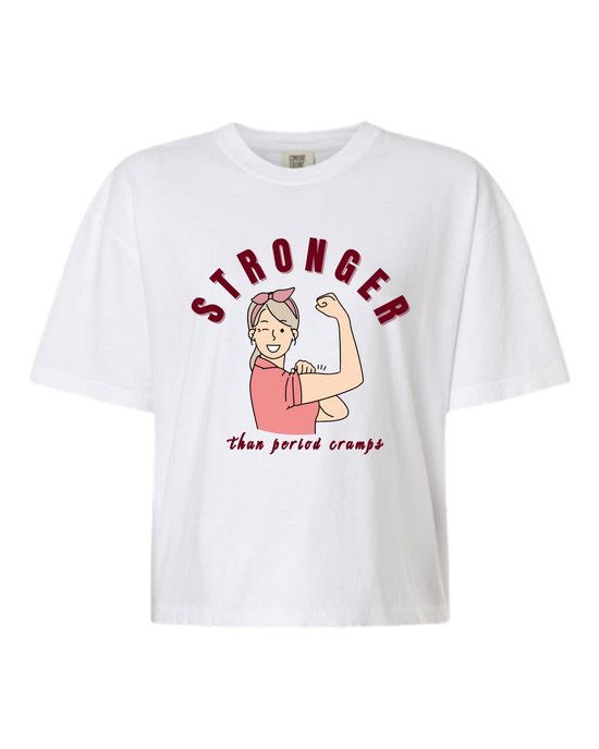 Stronger Than Period Cramps - Comfort Colors - Boxy T - Assorted Colors