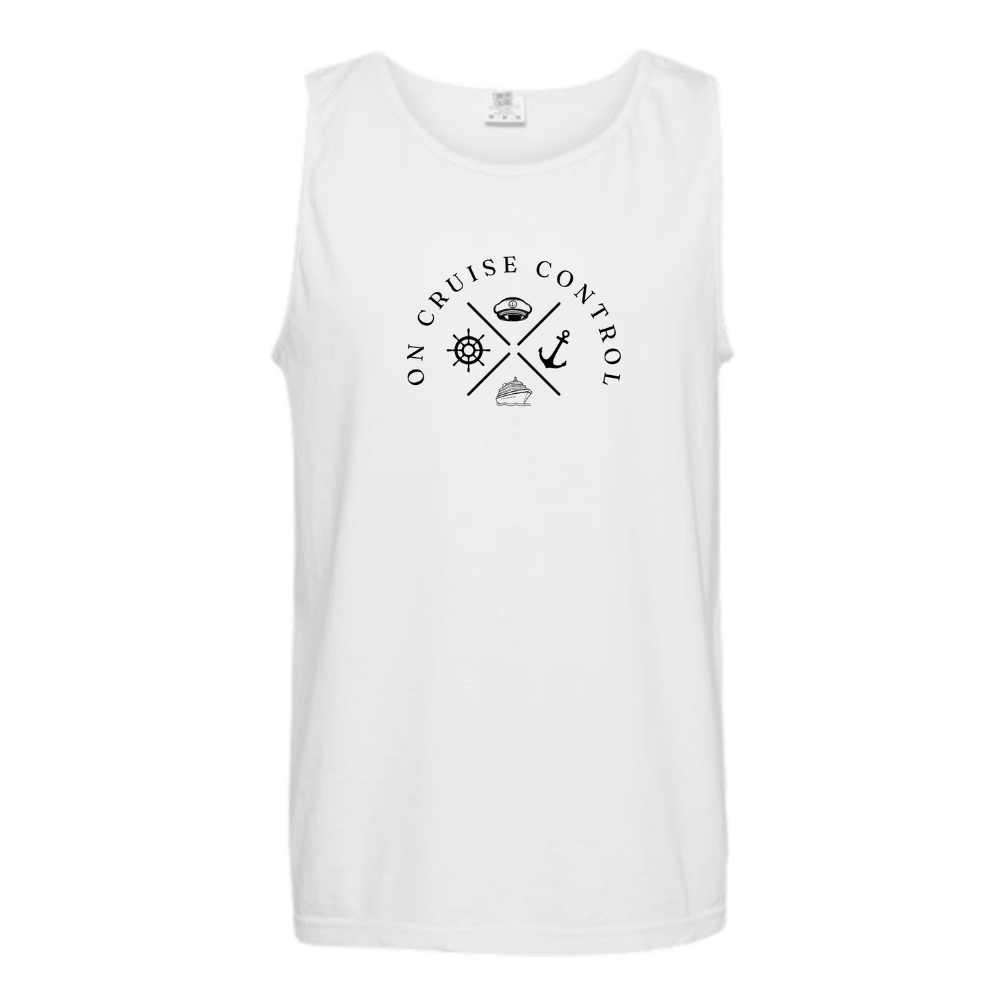 On Cruise Control - Comfort Colors - Unisex Tank - Neutral Colors & Blues
