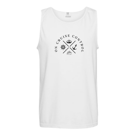 On Cruise Control - Comfort Colors - Unisex Tank - Neutral Colors & Blues