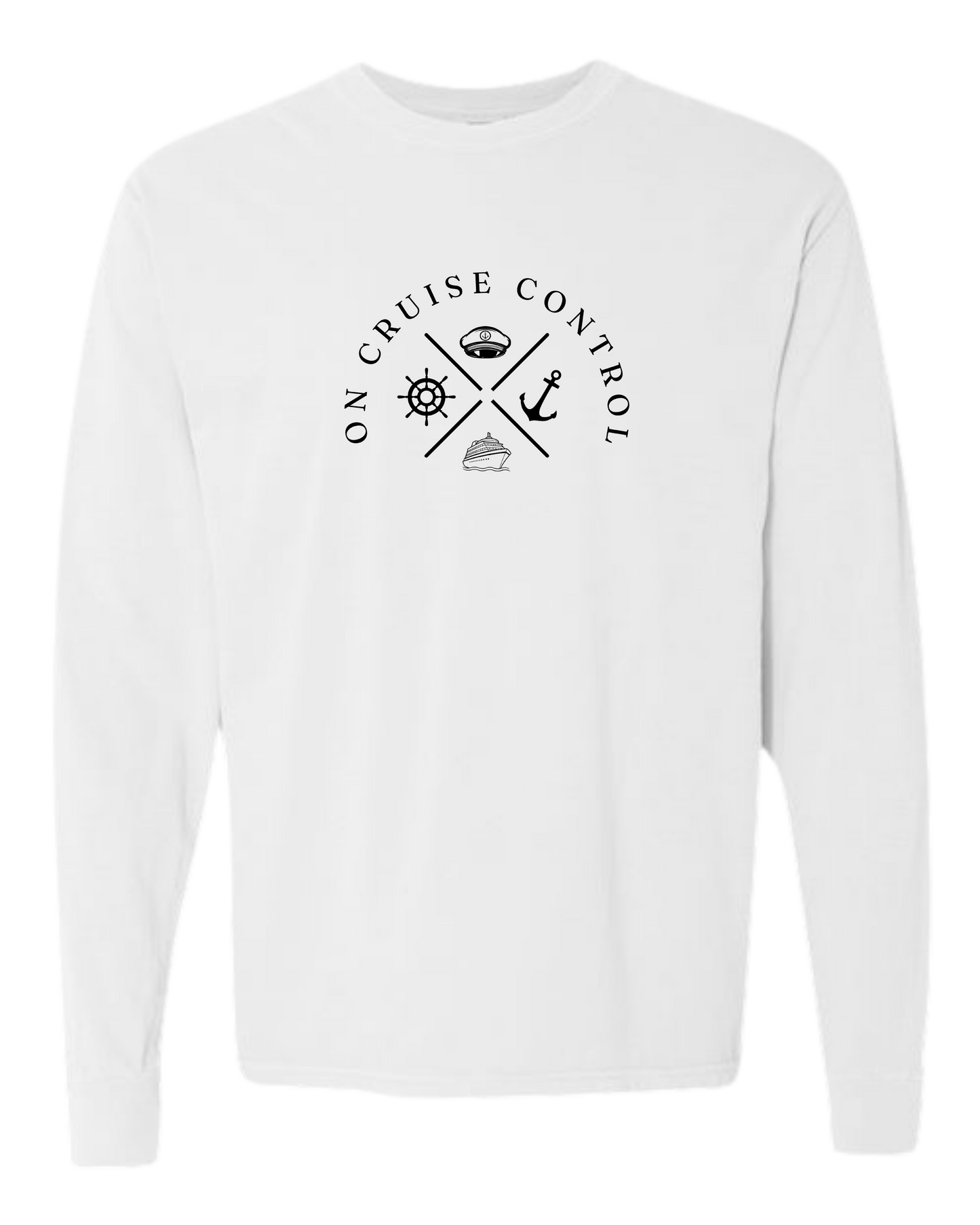 On Cruise Control - Comfort Colors - Heavyweight Long Sleeve Tee - Neutral Colors