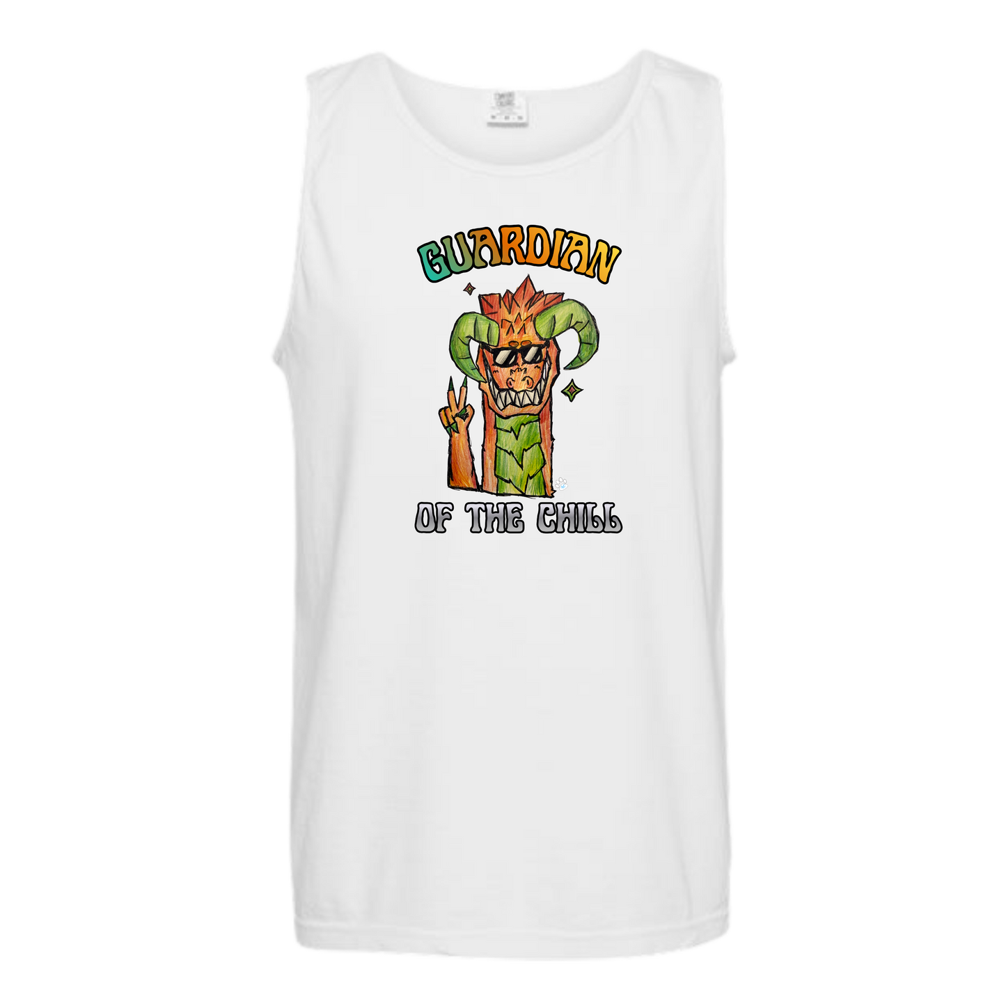 Guardian of The Chill - Comfort Colors - Unisex Tank - Neutral Colors & Blues