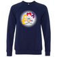 HP - Calming Circle - Sponge Fleece Raglan Sweatshirt - Blues, Purples