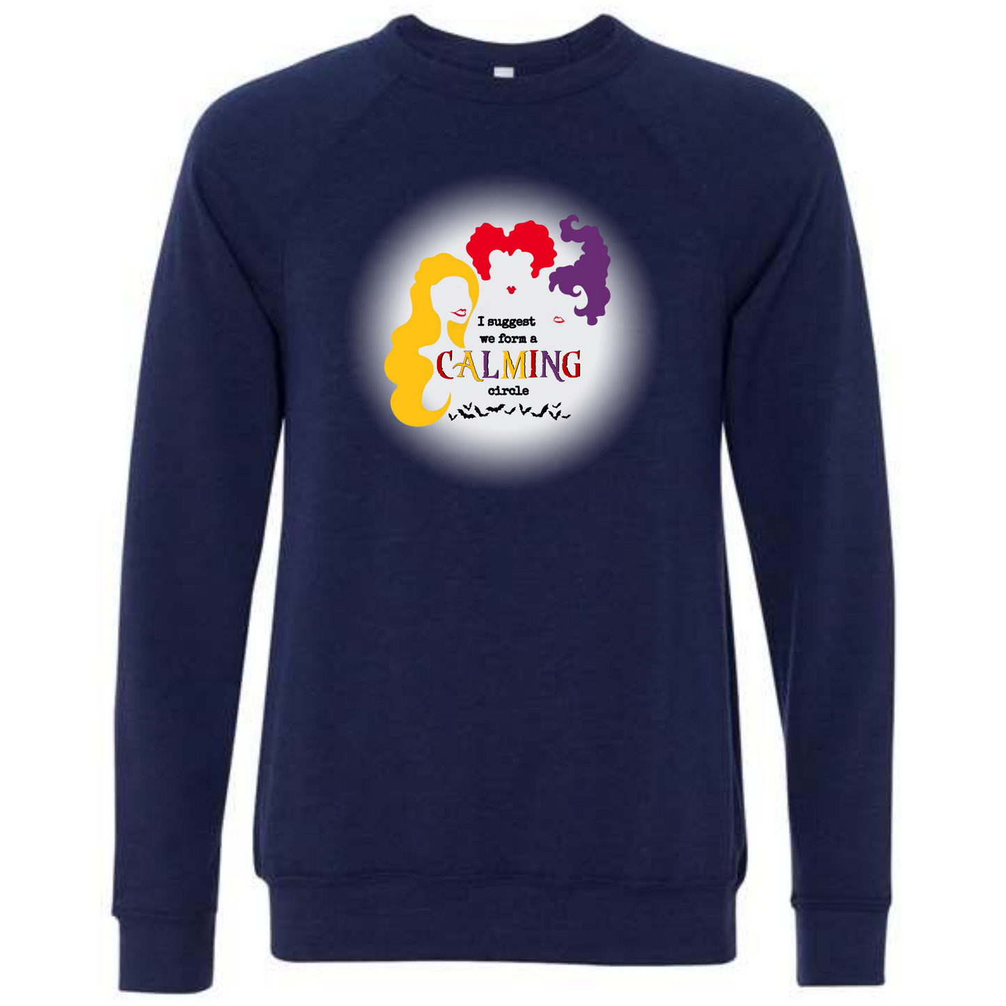 HP - Calming Circle - Sponge Fleece Raglan Sweatshirt - Blues, Purples
