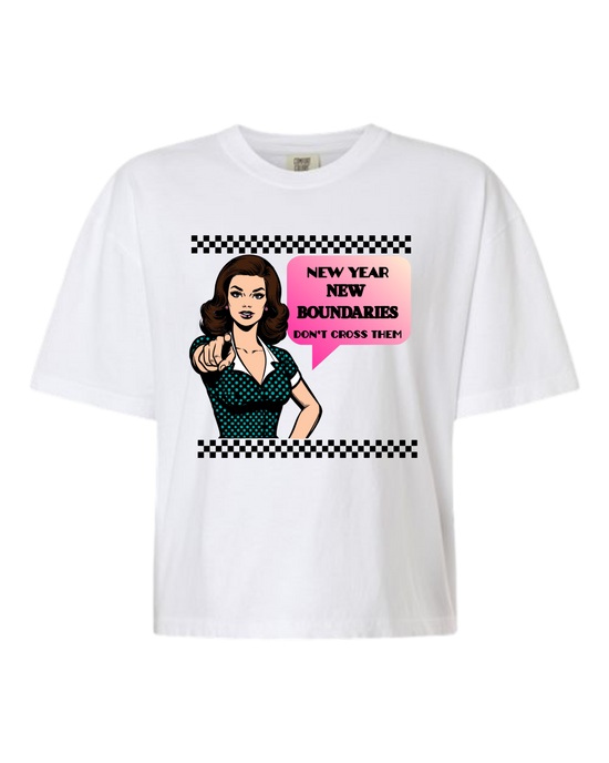 New Year New Boundaries - Comfort Colors - Boxy T - Assorted Colors